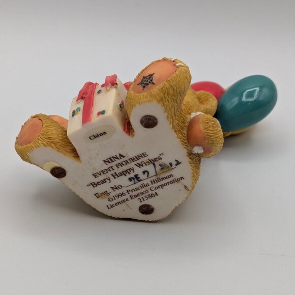 Cherished Teddies Nina "Beary Happy Wishes" (215864) 1996 - Picture 7 of 10